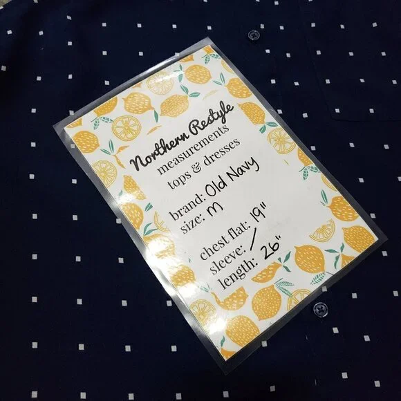 Old Navy * Sleeveless Blouse * Navy Dot Sz M - Picture 8 of 9